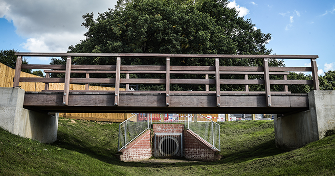 Mackoy Civil Engineering Bridge and Sewers on Groundworks Site